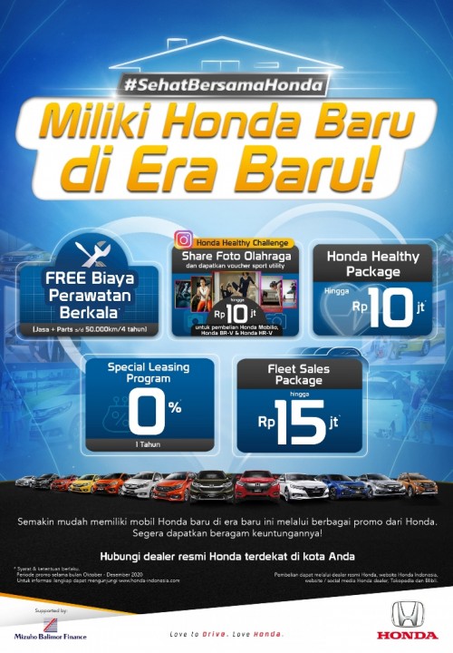 Dealer Honda Manado Promosikan Gaya Hidup Sehat, Honda Berikan Keuntungan untuk Calon Konsumen Lewat Program Honda “Sehat Bersama Honda”